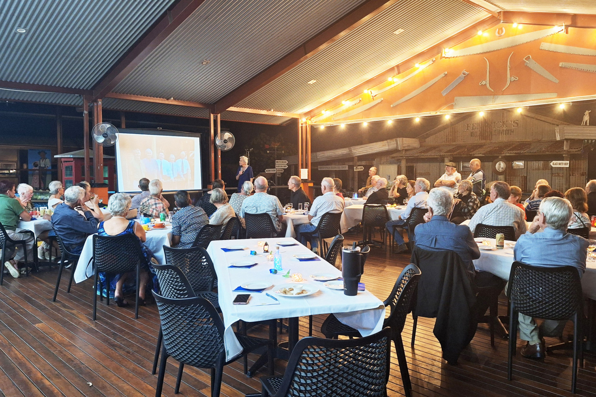 About 55 people attended the official 30th anniversary celebration last Tuesday evening.