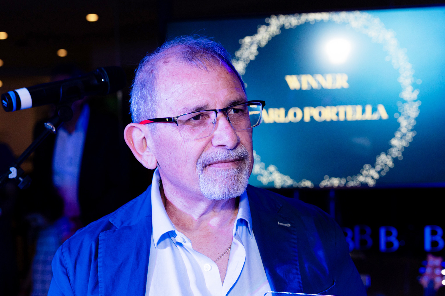 Carlo Portella was given the Excellence Award for his role in local media.