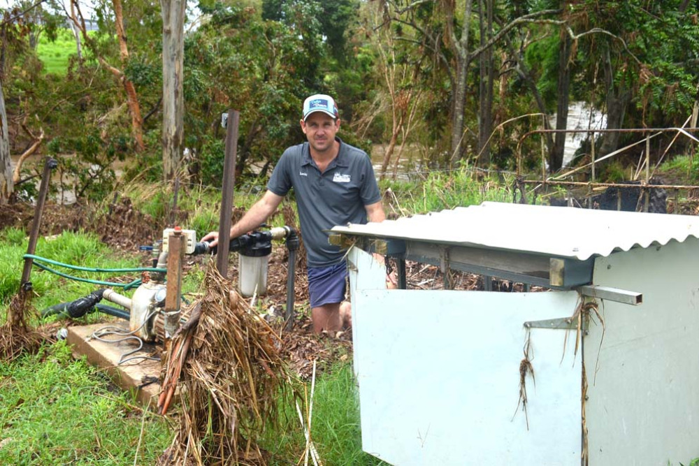 NO HOPE: Locky Bensted lost most of his fencing during the recent flood and was saddened to see the lack of support for locals during the aftermath.