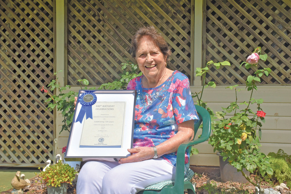 101-year-old Lottie Hastie OAM is one of the founding members of the Tolga QCWA and is celebrating a century of the organisation and her life.