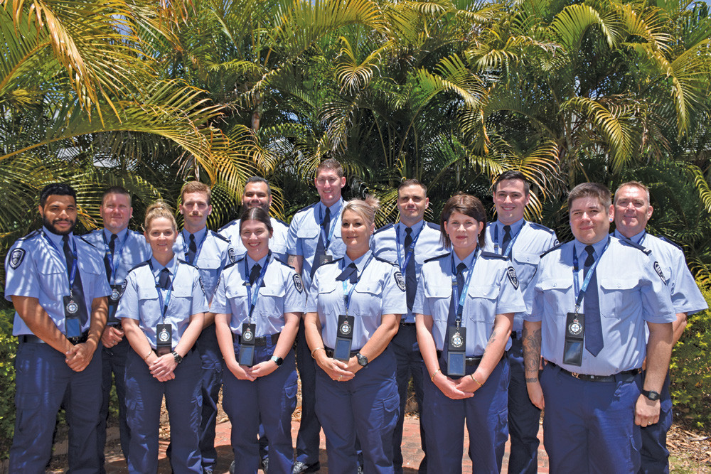 13 new Lotus Glen Correctional Centre officers were sworn in at their recent graduation ceremony in Mareeba