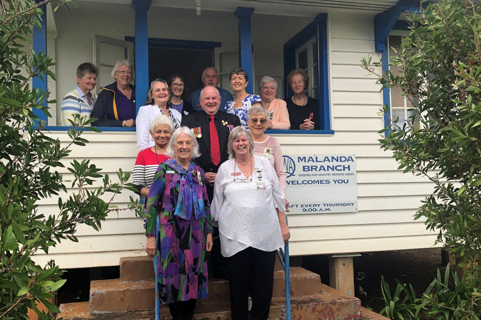 Members of the Malanda QCWA and the RSL sub branch enjoyed a celebratory morning tea to hand over the hall.