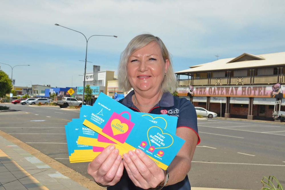 Mareeba Chamber of Commerce executive committee member Jillian Trout is keen to kick off the new shop local gift card initiative ahead of the Christmas season.