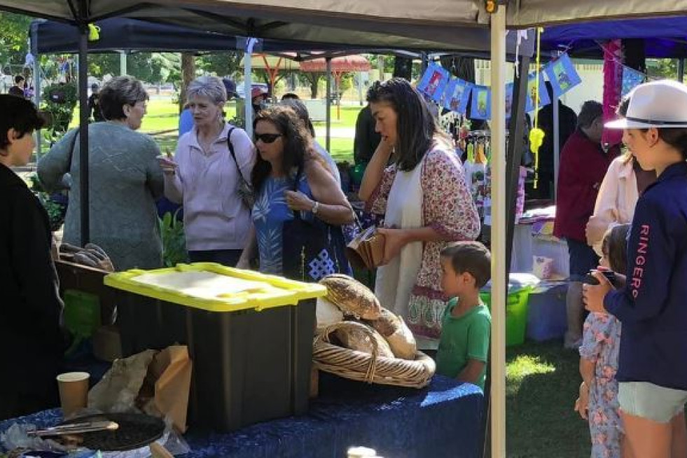The inaugral make, bake and grow market day hosted at Mareeba Centenary Park has been hailed a success.