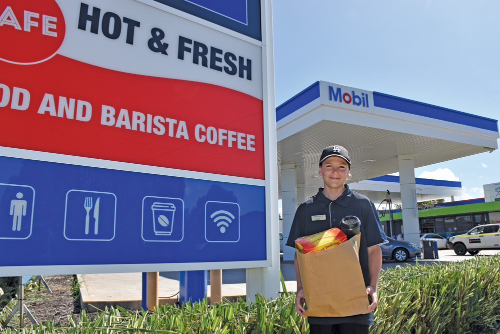 16-year-old Max Bostock from Mareeba Trinity Petroleum Mobil has become a hometown celebrity over the past nine months due to his selfless attitude and willingness to help others