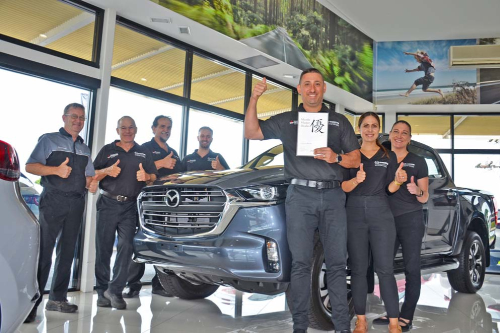 The team at Mareeba Mazda are excited to be named the rural Mazda Master Dealer for the ninth year in a row.