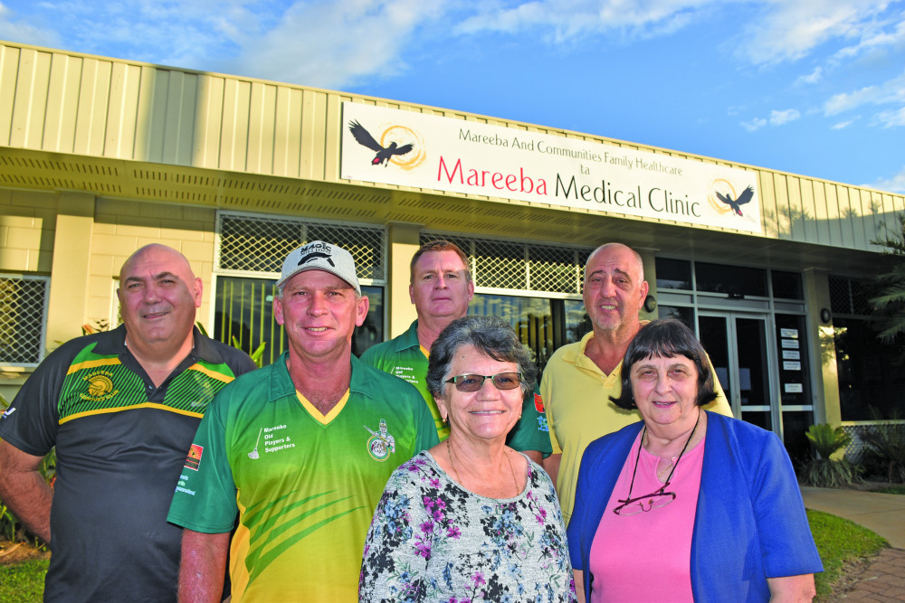 Members of the Mareeba and Communities Family Healthcare Service board received a donation from the Mareeba Old Players and Supporters last Friday