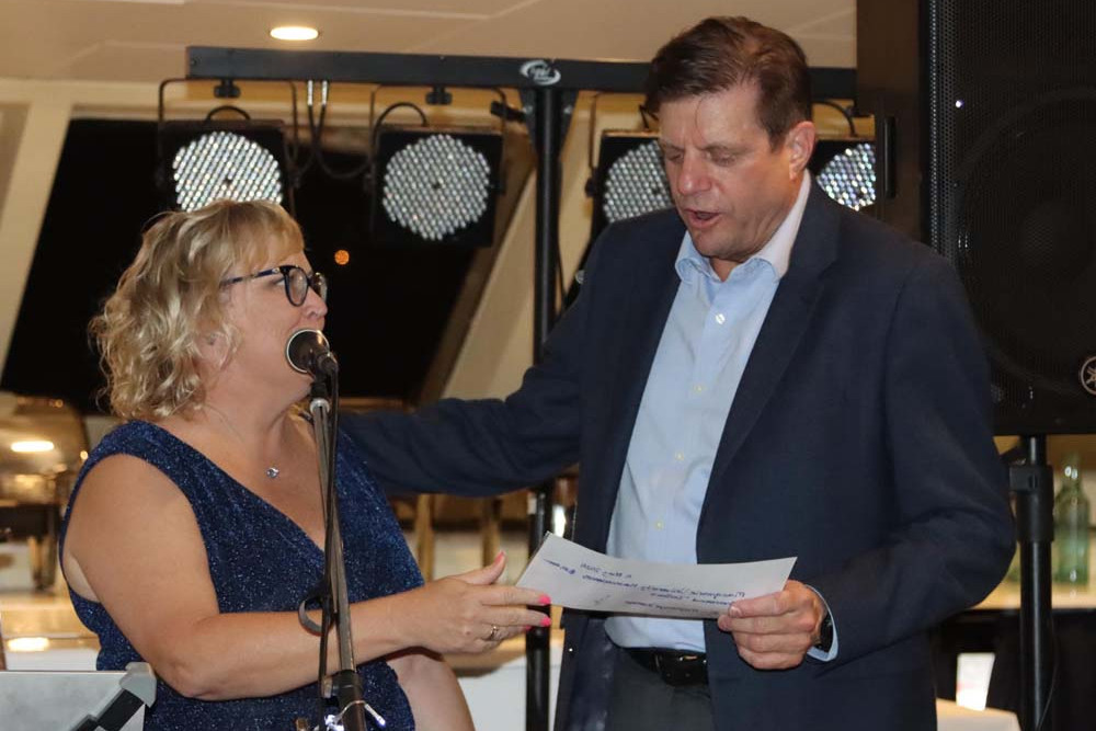 Moyamoya Australia founder Nicola Baker with Professor Marcus Stoodley, who will be using an anonymous $45,800 gift to research the rare disease.