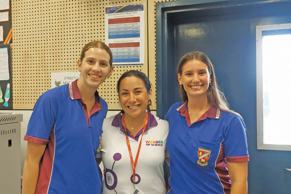 Mareeba State High School students Nikita Tatti and Eve Davies attended a presentation by Vanessa Zepeda, who is currently apart of NASA’s mission to find signs of life on Mars