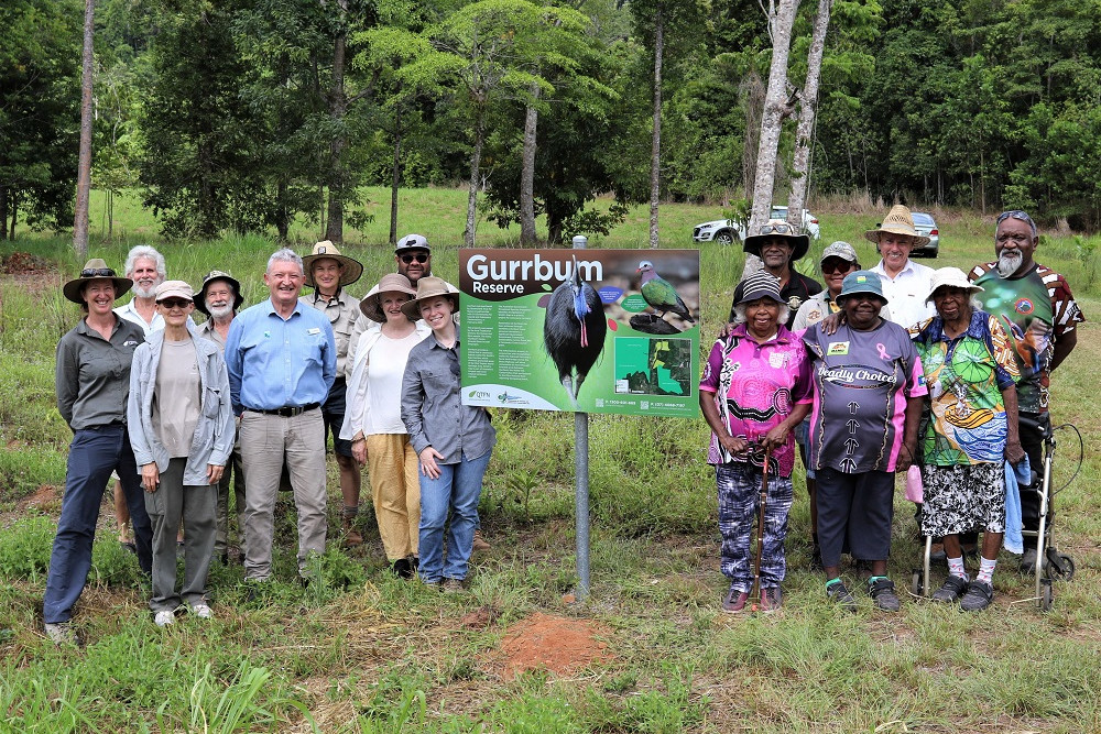 Organisations have banded together to revegetate land bought by Queensland Trust for nature and local conservation group C4 in an important cassowary corridor near Tully.
