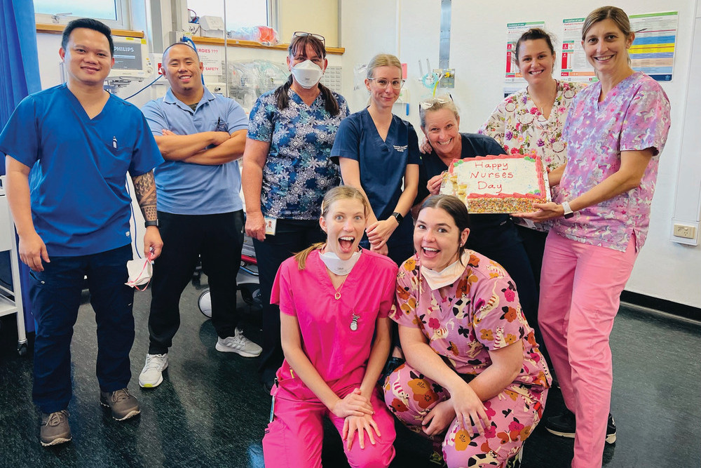 Mareeba Hospital nurses were celebrated during International Nurses Day last Thursday. Back row: Rex Aguas, Roy Woo, Tania Brennan, Bryaanna Upton, Nicky Cek, Sophie Bradley, Kristen Mete and Front Row: Julia Page, Debbie Birkett.