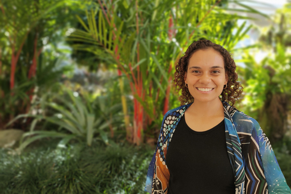 "Never give up. Just go for it”: Ty’a Dynevor who has an indigenous studies grant from Terrain NRM’s Natural Capital Fund to help with her course at James Cook University