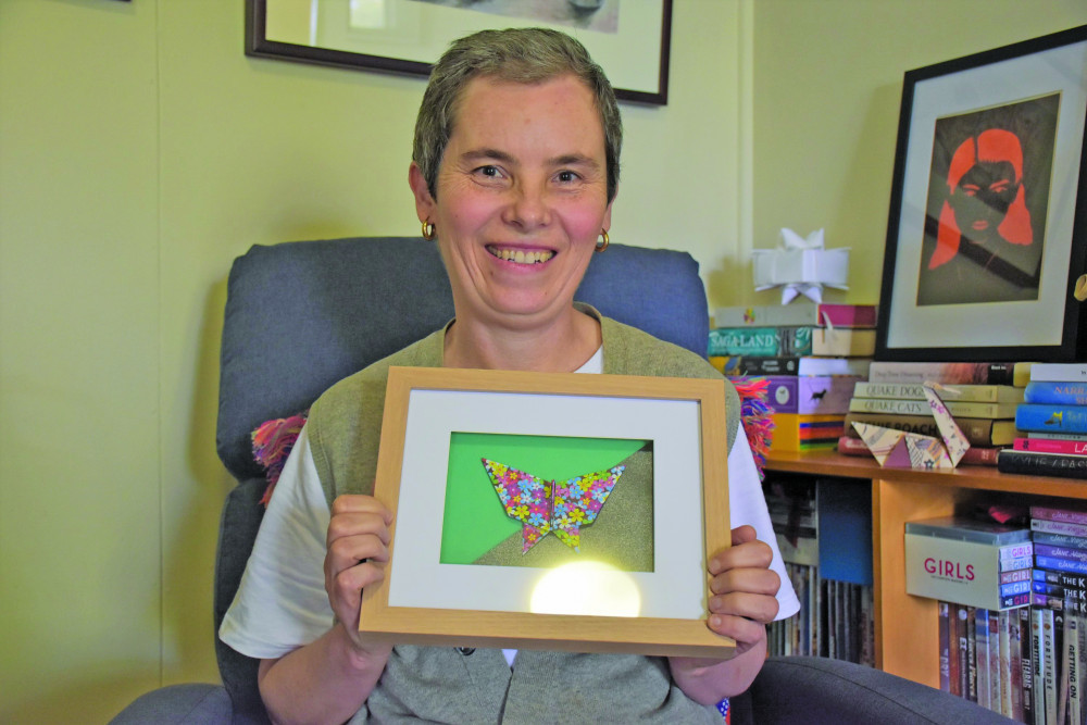 Stage 3B Ovarian cancer survivor Lucy McIvor has found peace in her origami creations and created them to give back to the community