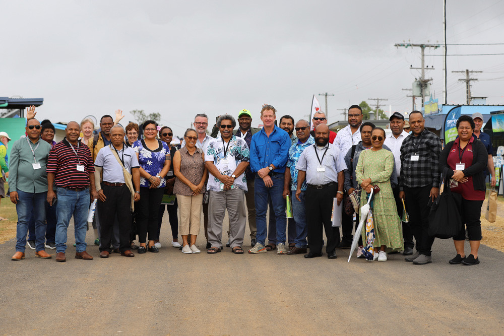 Visiting last week’s Rotary FNQ Field Days was a Papua New Guinean agribusiness delegation of over 30 people. IMAGES: Georgina Humphries.