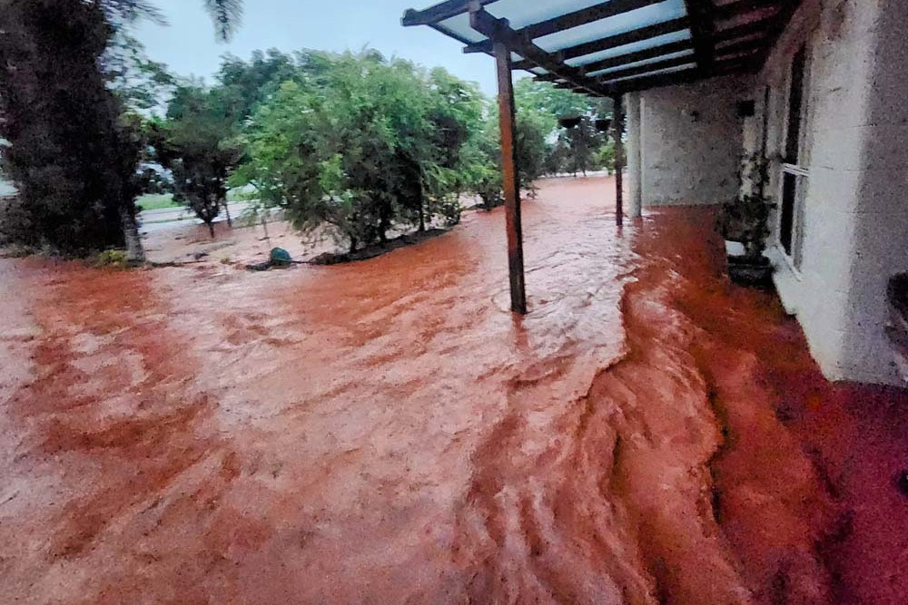 Properties on Ray Road experienced flooding in big storms last year.