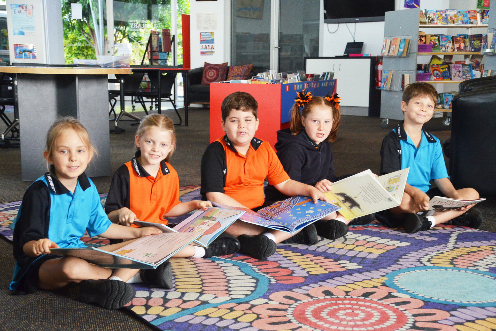 Nova (left), Layla, Noah, Daisy and Tex are just a few of St Thomas’ students participating in the challenge.