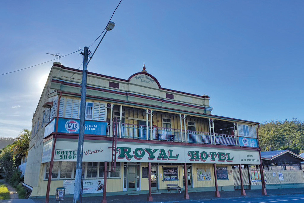 The Royal Hotel was built in 1880 and is still proudly standing today with a revamp underway and the hotel expected to open again next month.