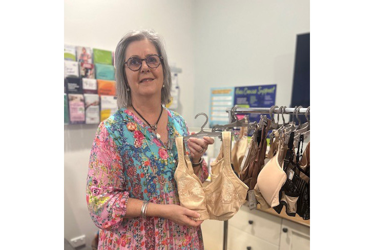 All Woman manager Jo Hohnberg provides professional fittings for breast prosthetics and post-mastectomy bras.