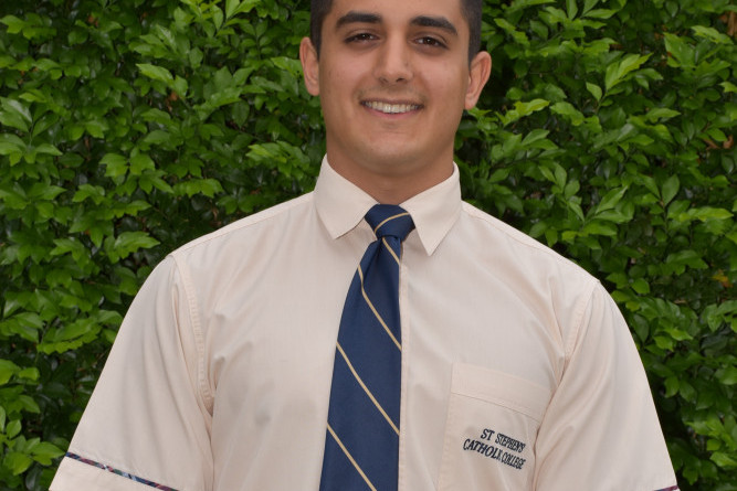 St Stephen’s Catholic College student Angelo Musso’s chemistry assignment will be used in future subject reports and as a professional leaning product for teachers.
