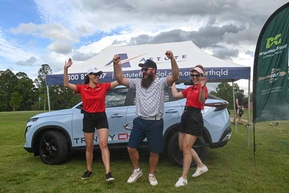 Atherton local Joel Anderson has driven away with a brand new $40,000 after potting the Drummond Golf Survivor Golf Series first ever, hole-in-one