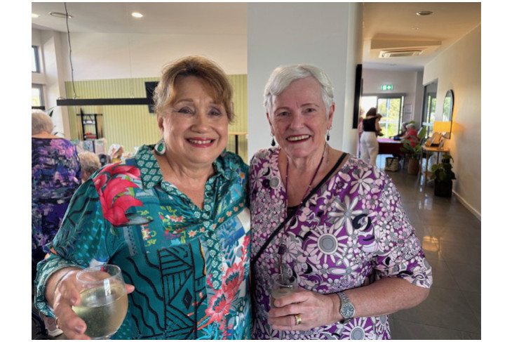 Susan Healy and Jenny Doeblien at the fashion parade event.