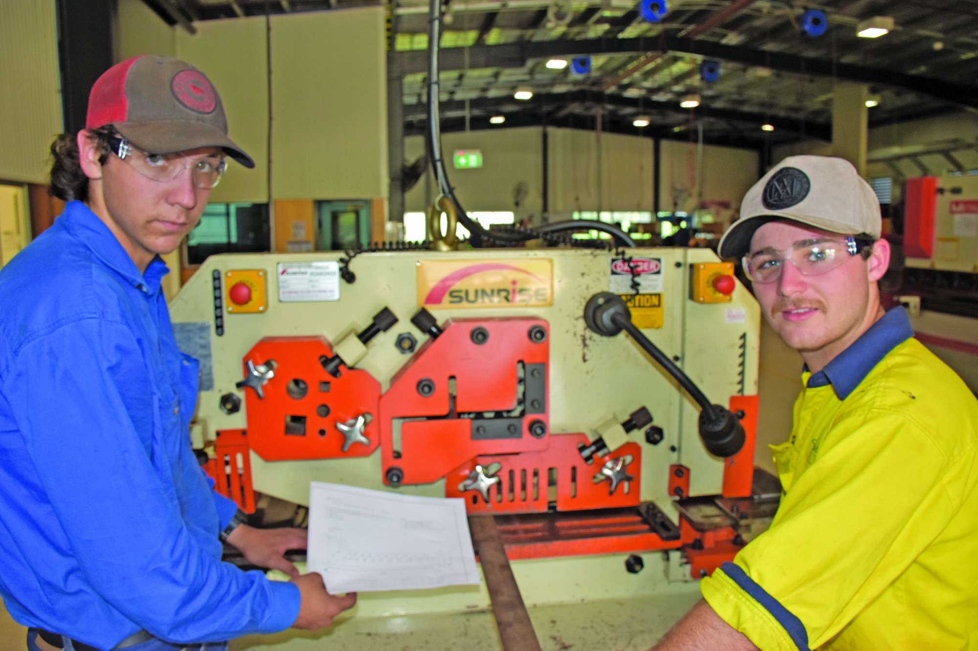 Mareeba State High School year 11 students Angus Campman and Jett McDowall are currently undertaking a certificate II in Rural Operations through the school
