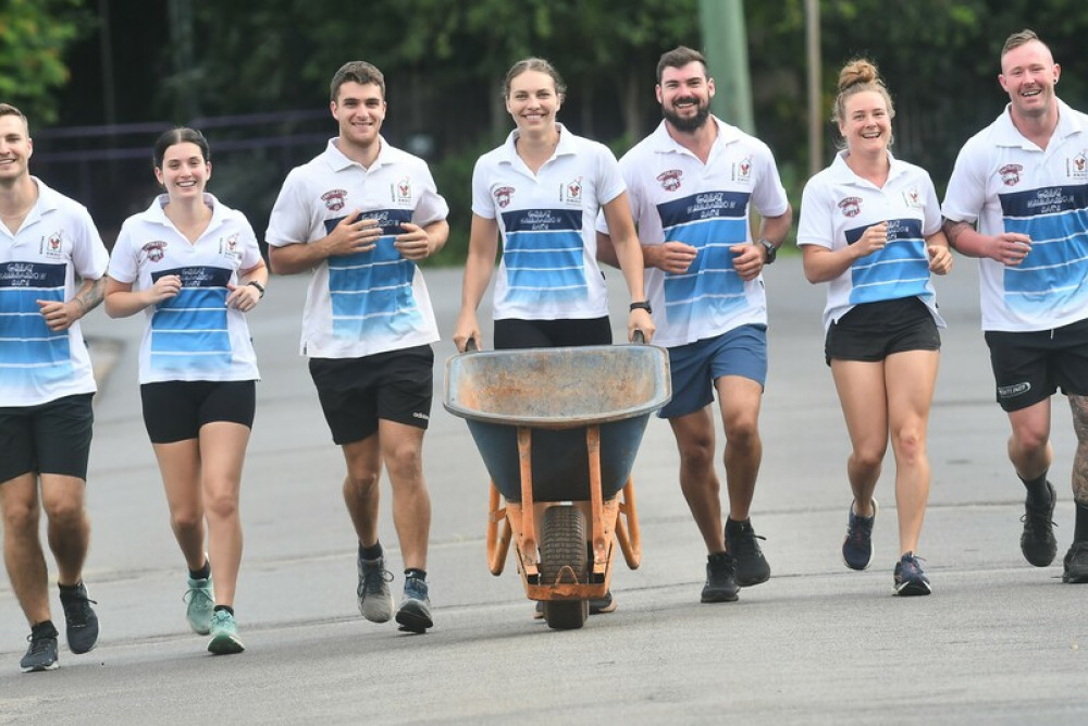 Unathletes members Adon Sanderson, Lara MacCallum, Ethan Backshall, Alice Cook, Hayden Matthews, Shana Backshall and Blaire Duesbury