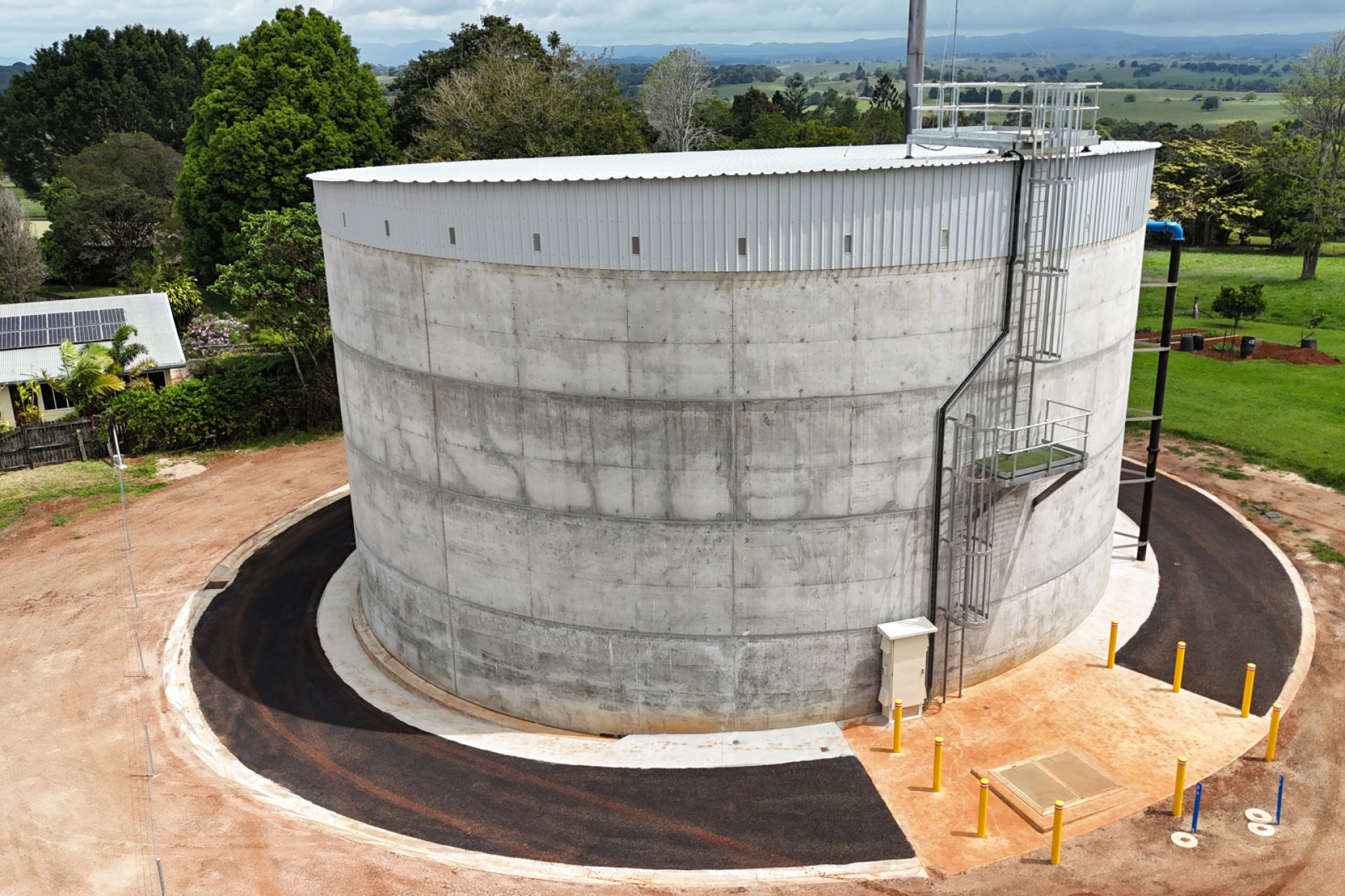 The New Malanda reservoir is part of a $8.6 million water improvement project.