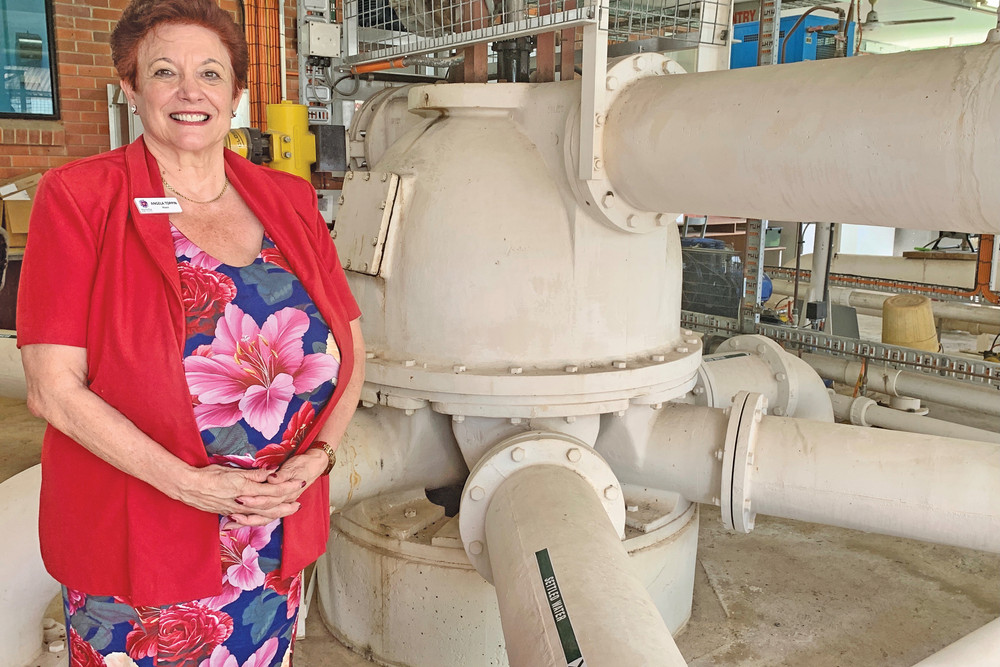 Mareeba Shire Council Mayor Angela Toppin at the Mareeba Water Treatment Plant in 2021.
