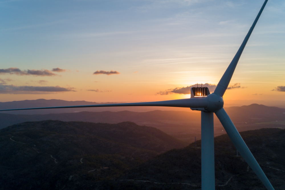 Mount Emerald Wind Farm generated enough to power around 70,000 homes in the past 12 months.
