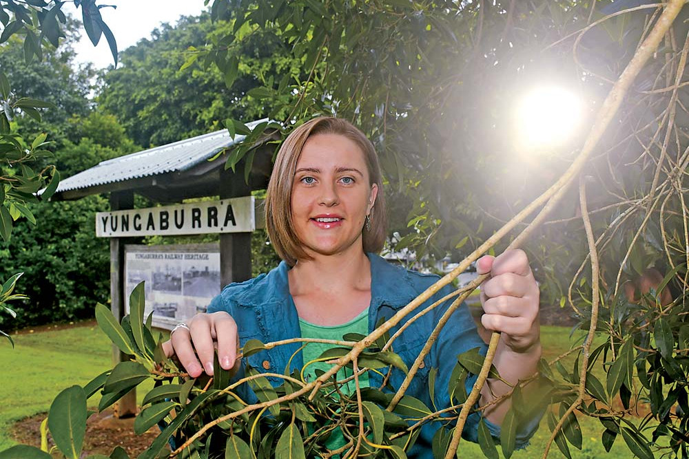 Long-time Yungaburra local Ruby Kirkwood-Dowd is looking forward to the trees of the town being lit up by bud lighting.