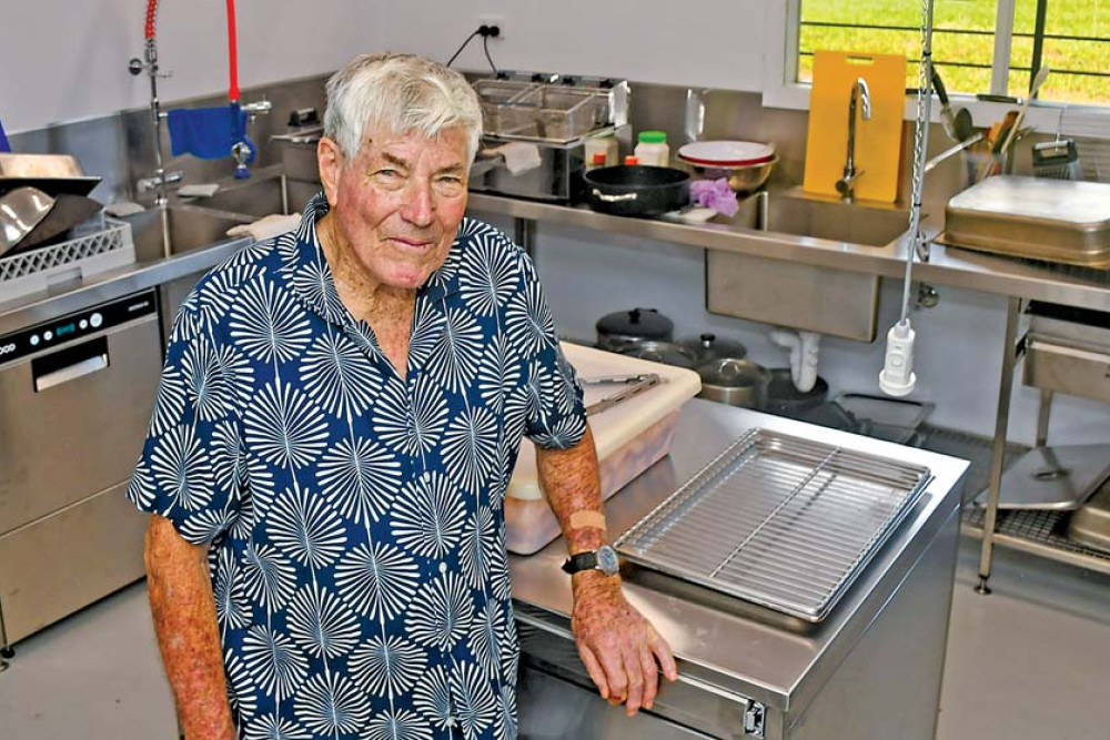 Yungaburra Men’s Shed member, Kevin Mackenzie, was instrumental in renovating their kitchen.