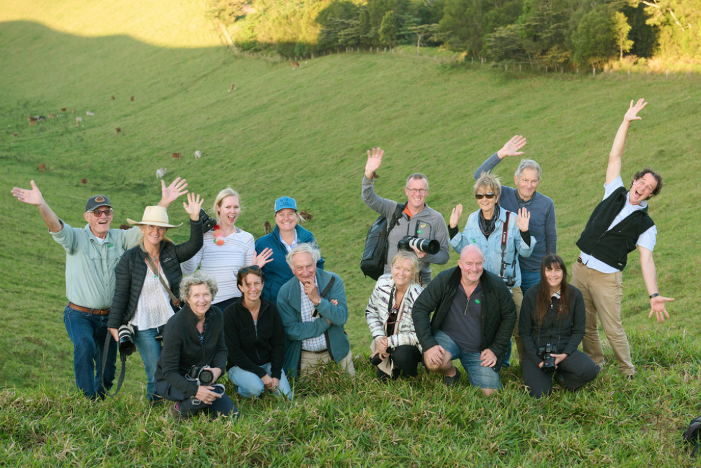 Participants in the Tablelands Landscape Photography Workshop. Photo: John de Rooy Tableland Photography 2022.