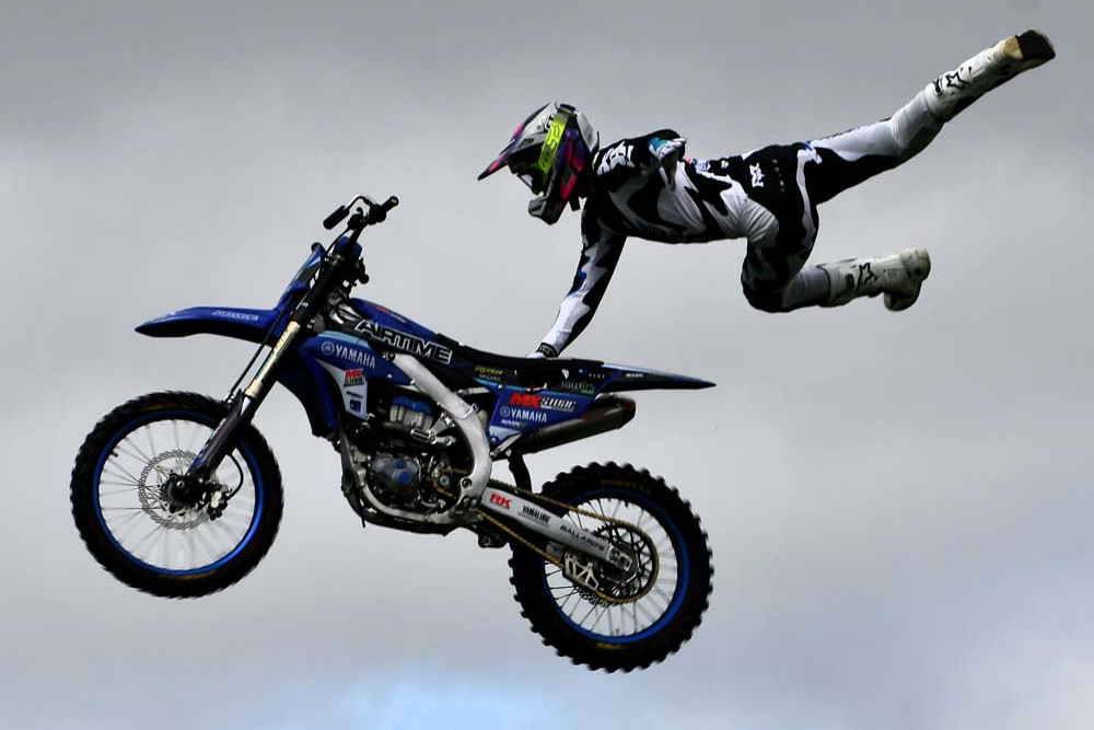 The AirTime FMX team puts on a great performance at the Atherton Show.