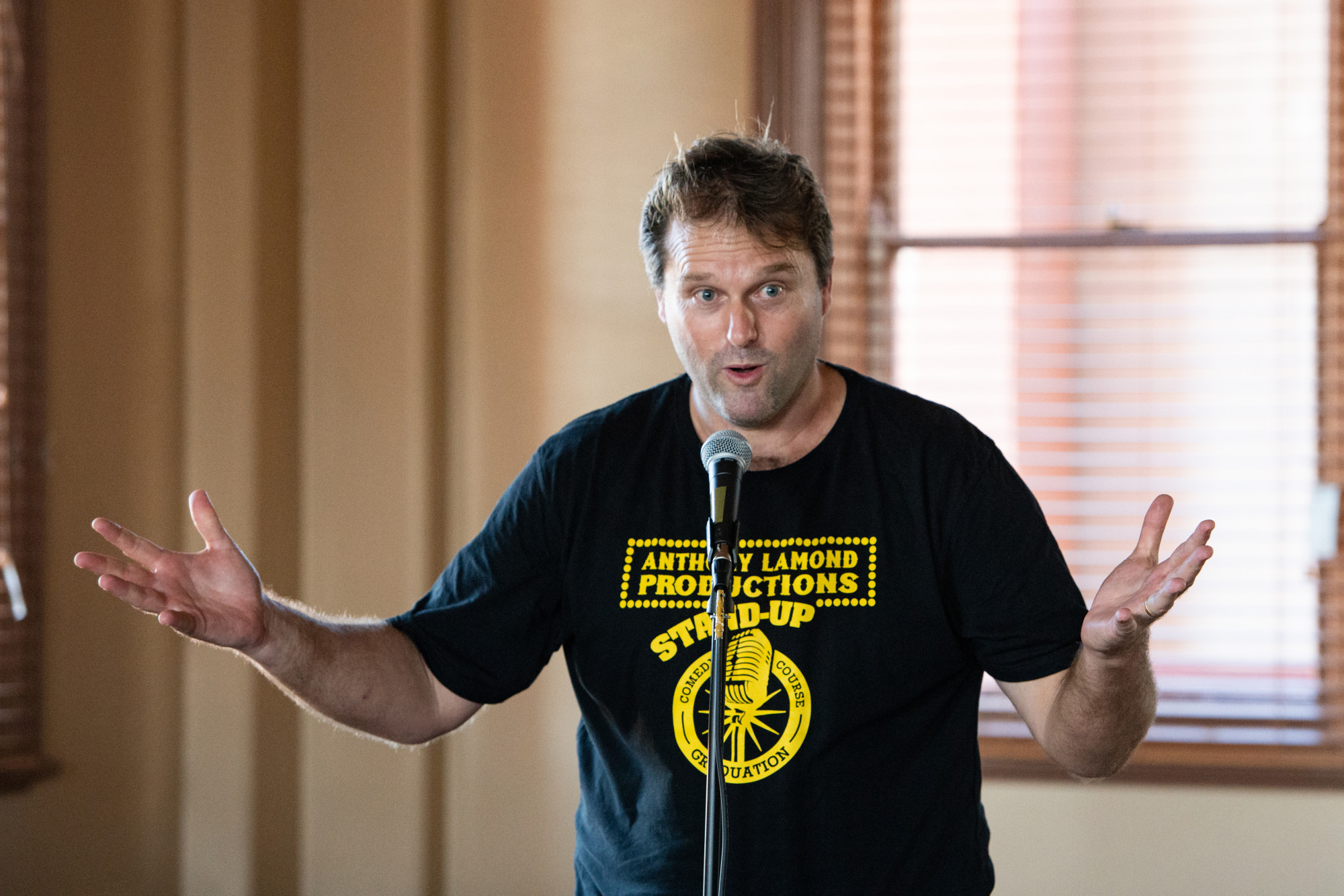 Stand-up comedian Anthony Lamond is hosting a stand-up comedy workshop on Saturday, April 10 that will see locals learn how to perform a routine then present it later that night.