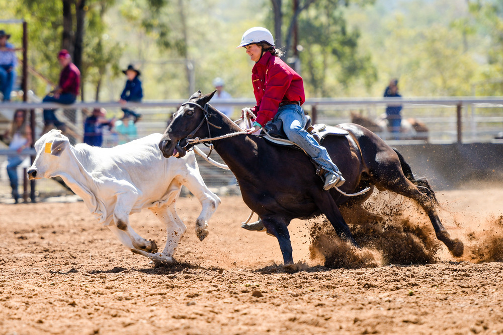 It will be all action this weekend as the Eureka Creek Campdraft, Rodeo and Races weekend kicks off tomorrow. PHOTO BY PETER ROY PHOTOGRAPHY.