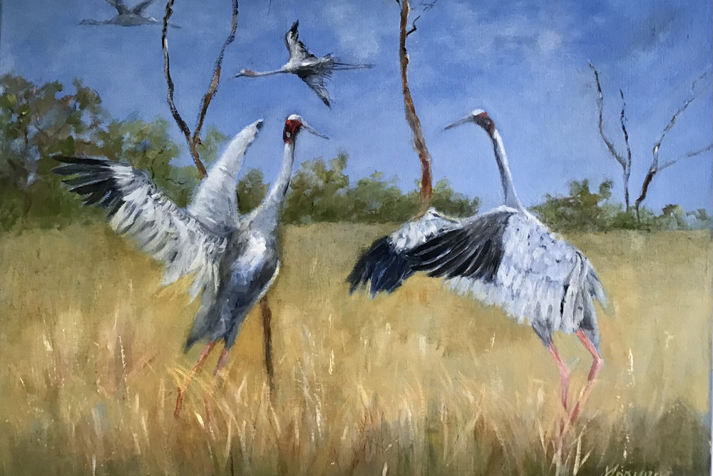 Birds of a Feather’ is one of the paintings that will be on display at the upcoming exhibition