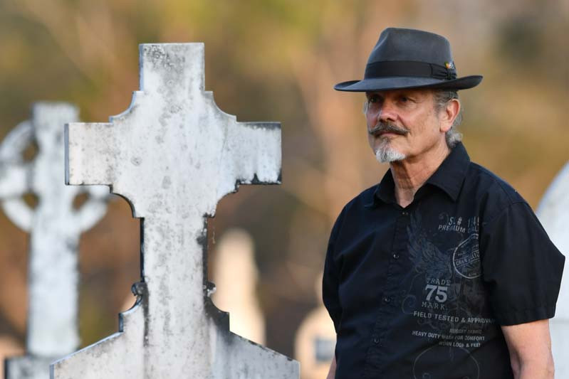 David Bradley at last year’s event at the Herberton Cemetery.