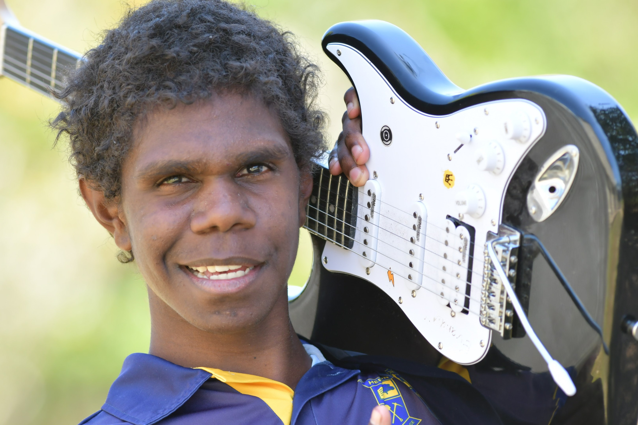 Evander Tyore turned heads at the Jacaranda Festival recently with his guitar skills.