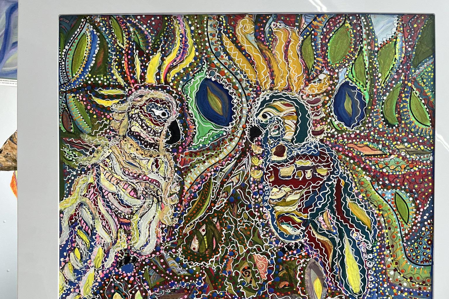 One of the pieces that make up Julie Daniel’s art exhibition.