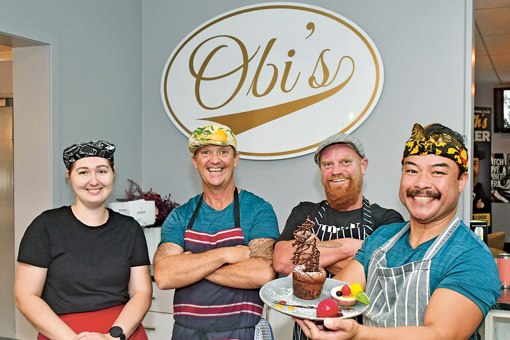 The Oberhauser team Briannah, Obi and Heath Oberhauser alongside Mr Chow are all excited to be back on the Tablelands.
