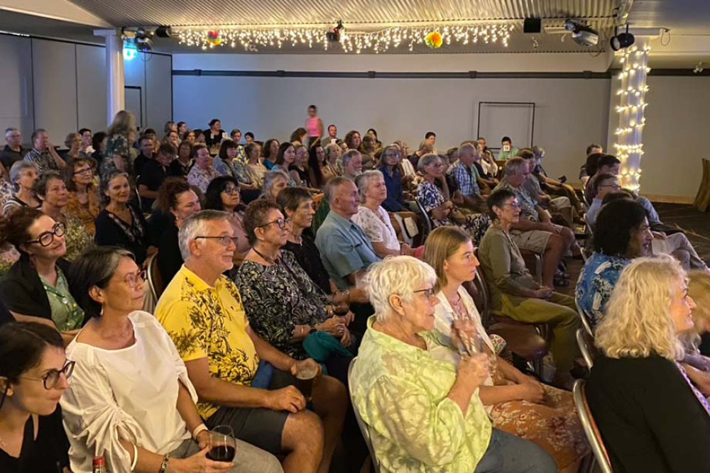 PechaKucha nights generate a large crowd who come to listen to the presenters.