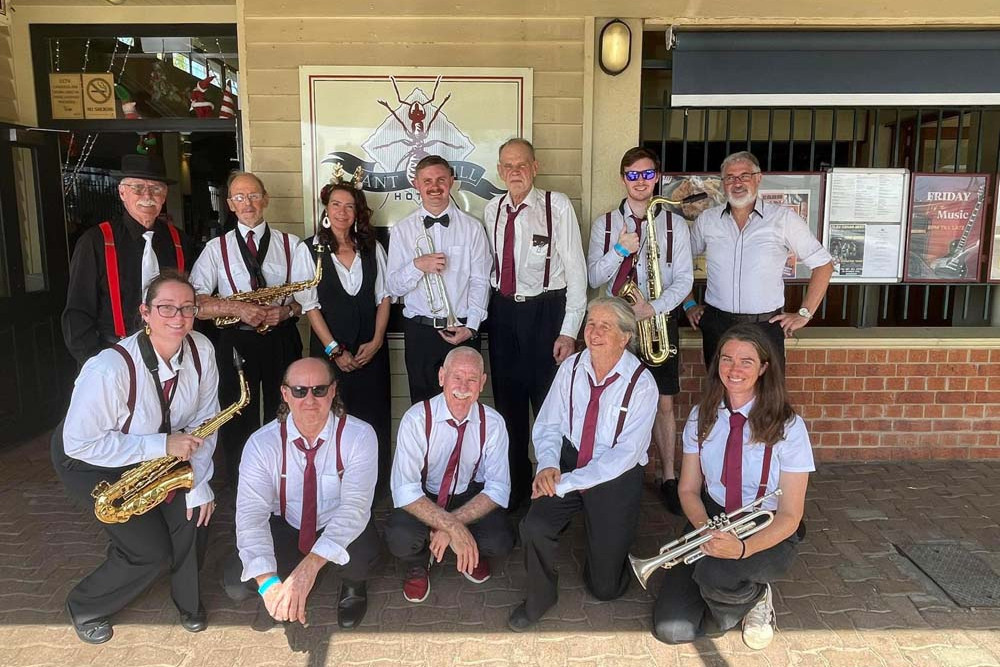 The Atherton Hotshots Band will be performing in Yungaburra this Sunday.