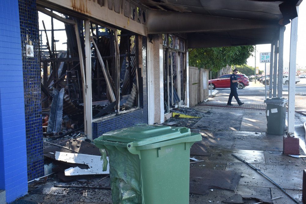 DEVASTATION: The Mareeba community is again in shock after a fire destroyed local businesses Floral Magic and Hort St Café. The incident comes nearly a month since another separate blaze, thought to be arson, completely gutted the Performance Motors workshop.