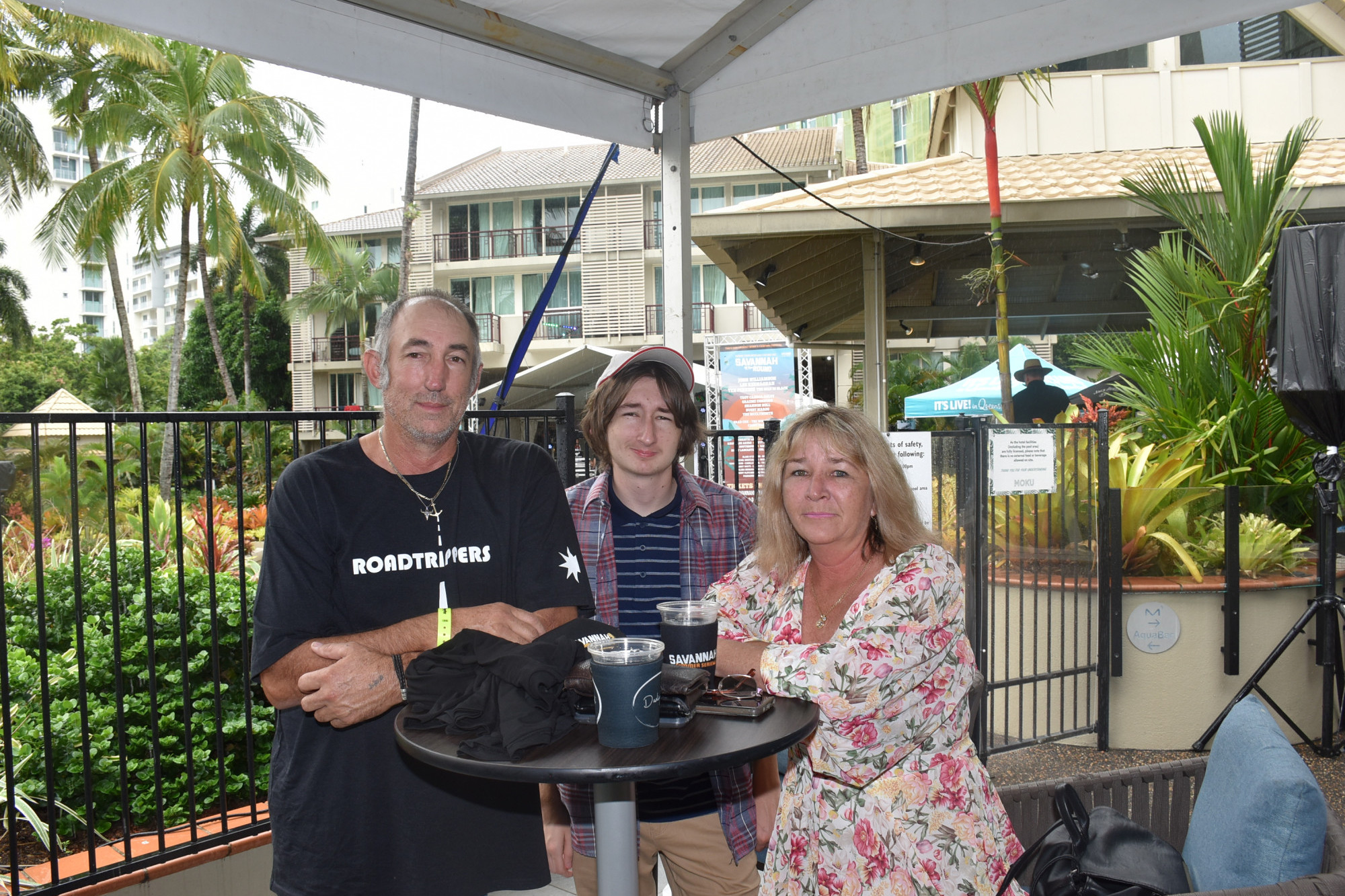 Nipper Brown enjoyed the Savannah Pool Party in Cairns last weekend with his family