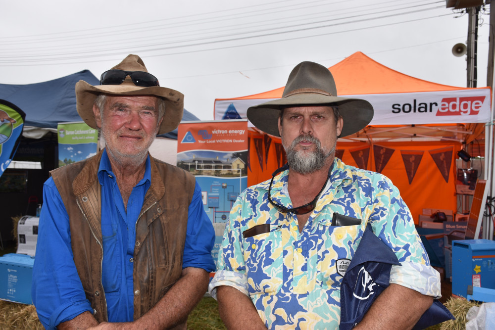 Ron Ahlers and Wayne Finch have attended every Rotary FNQ Field Days event since its founding