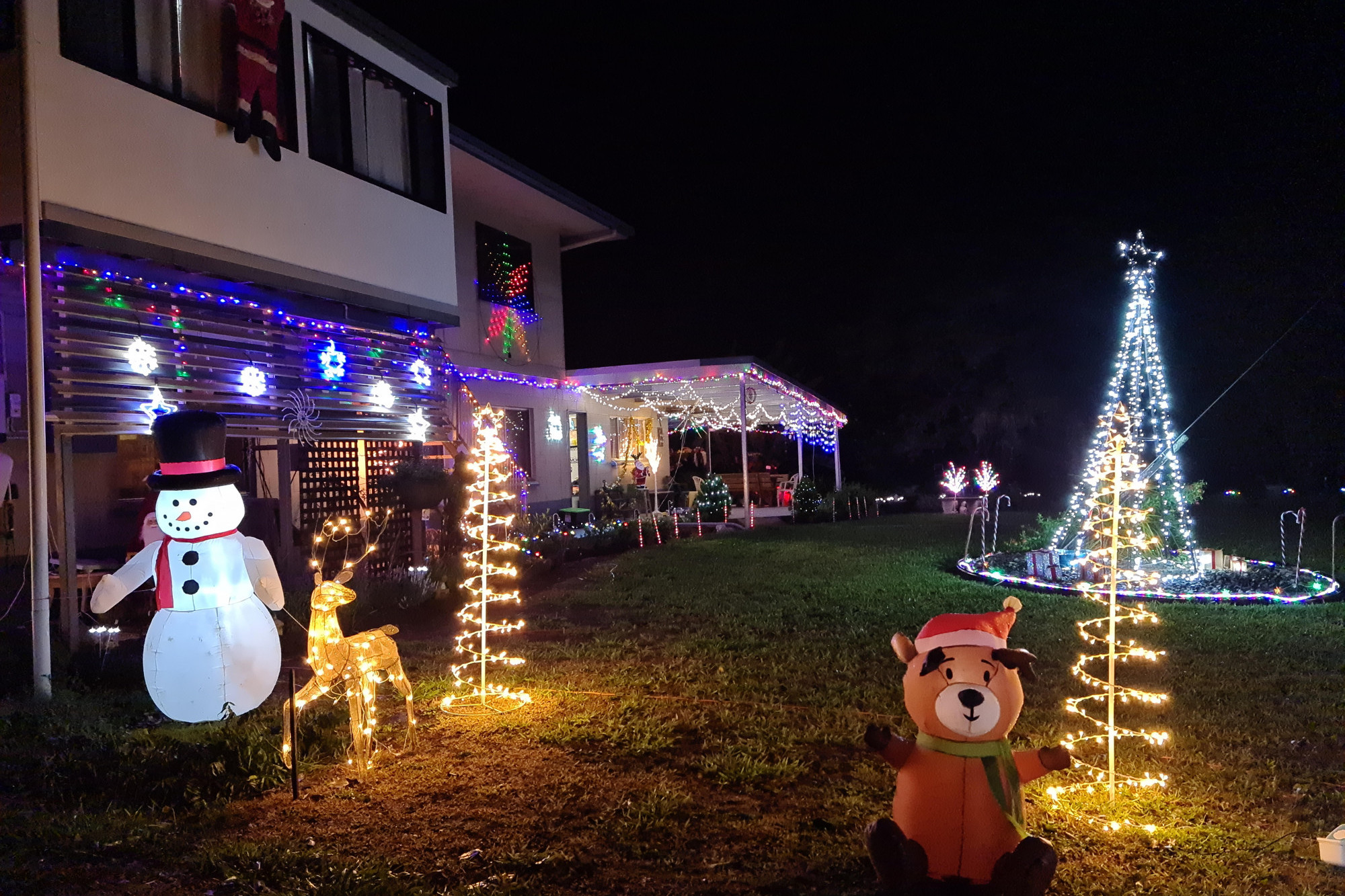 First place in the recent TRC Christmas lights competition, 8533 Kennedy Highway Atherton.