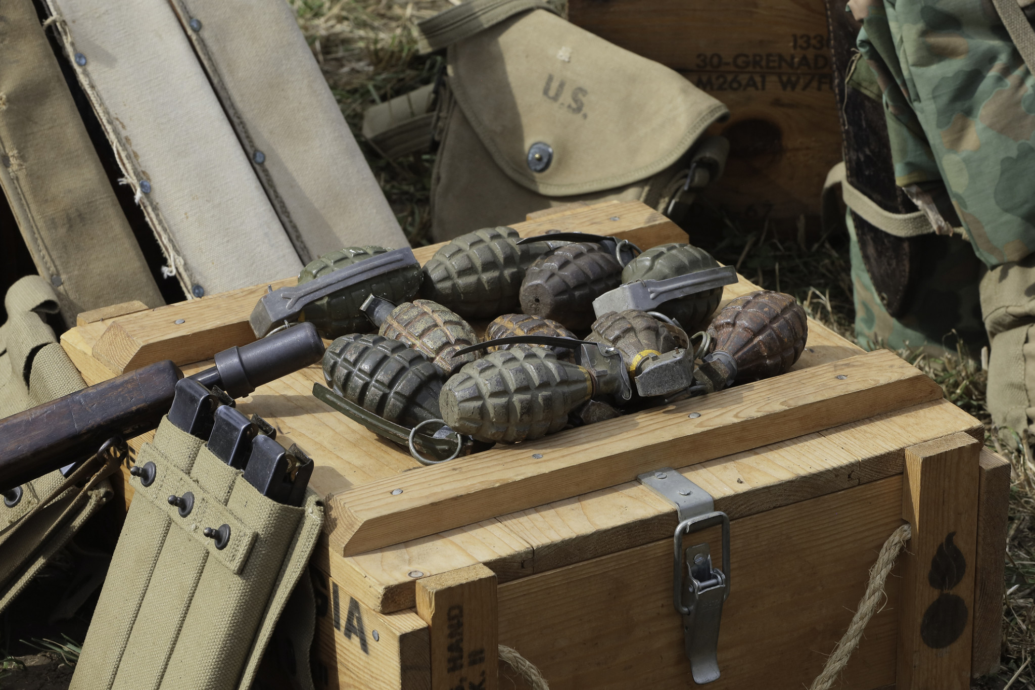 Man on hand grenade charge - feature photo