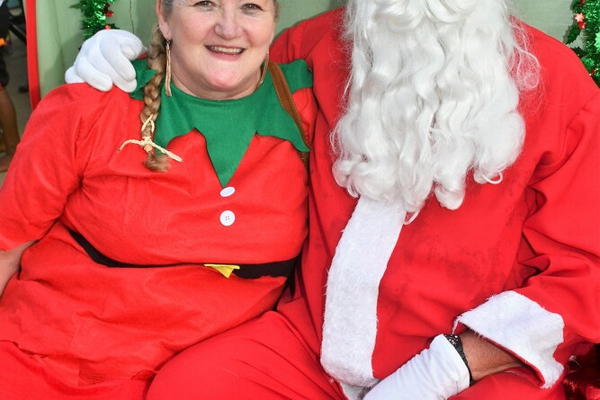 Mrs Claus and Santa at last years Herberton’s Twilight Christmas Market