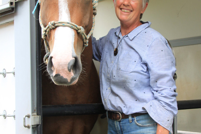 Helen Smith of Mareeba said she and her 4 year old unbroken charge got a lot out of the course.